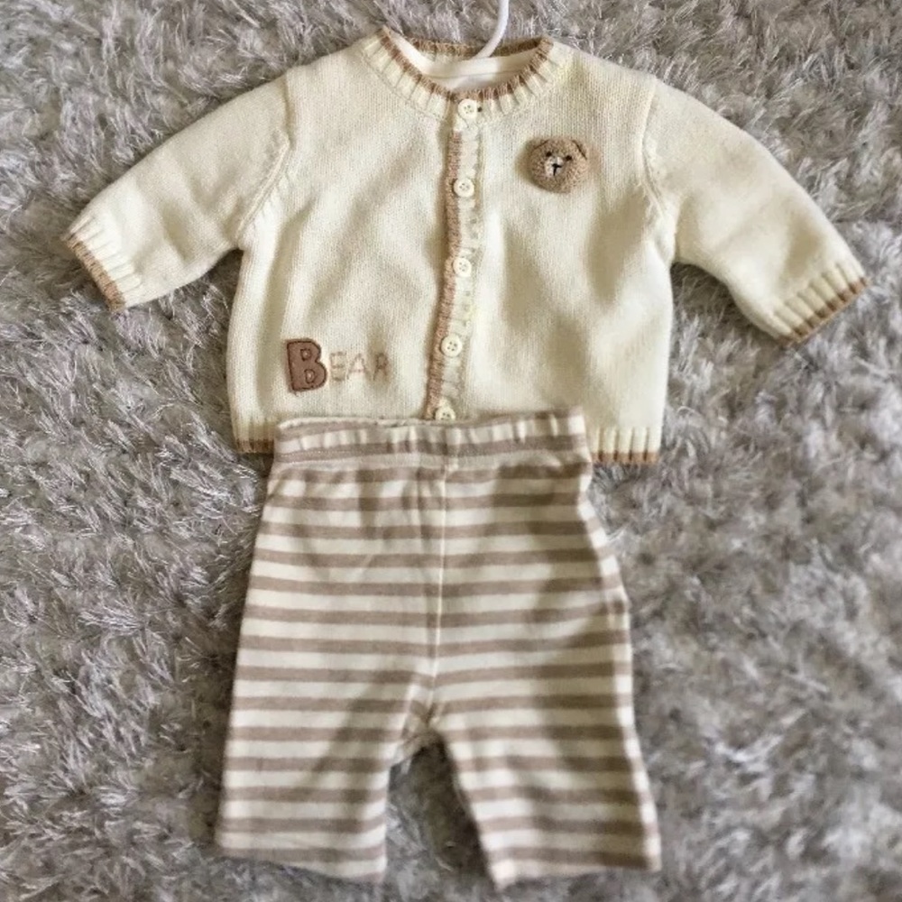 Treasures outfit boy set 0-3M bear bundle 3 set